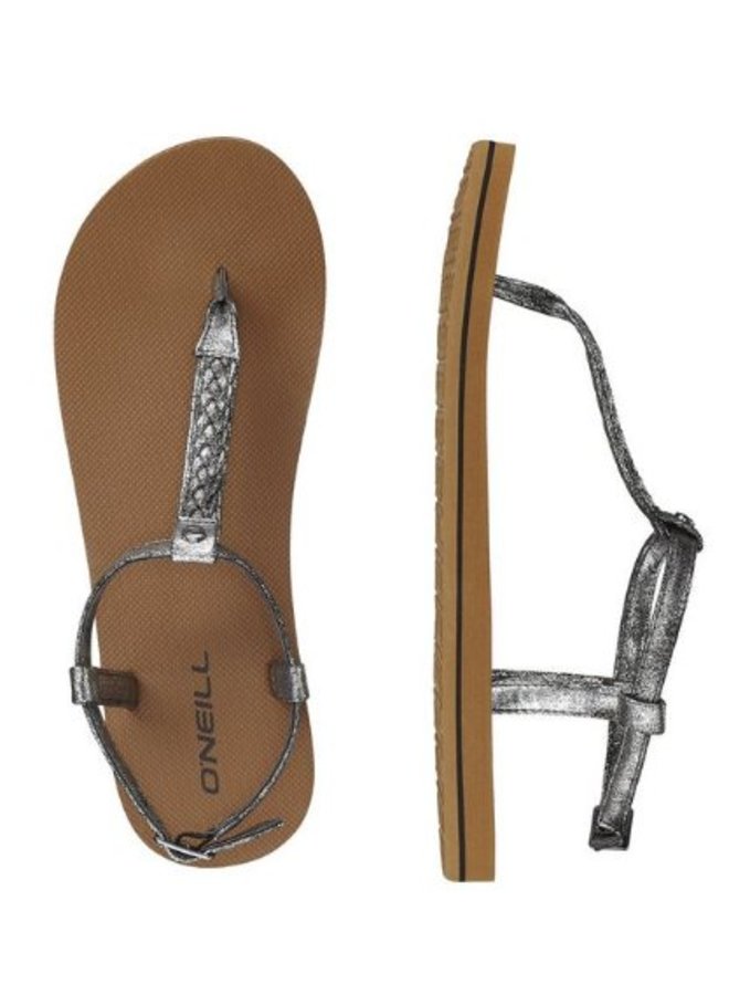 FW Braided Ditsy Plus grijs sandalen dames