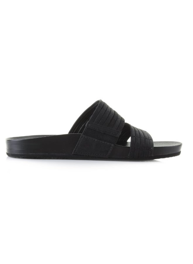 Reef Cushion Bounce Slide zwart slippers dames RF0A39U8BLA outletsportschoenen