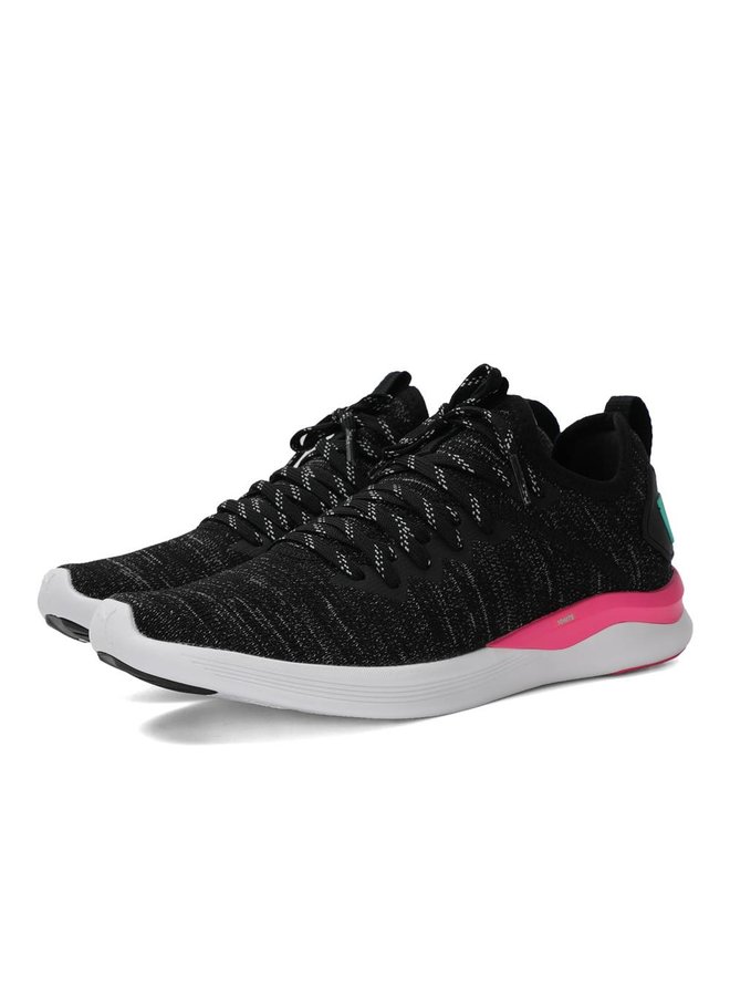 Puma Ignite Flash EvoKNIT zwart roze sneakers dames