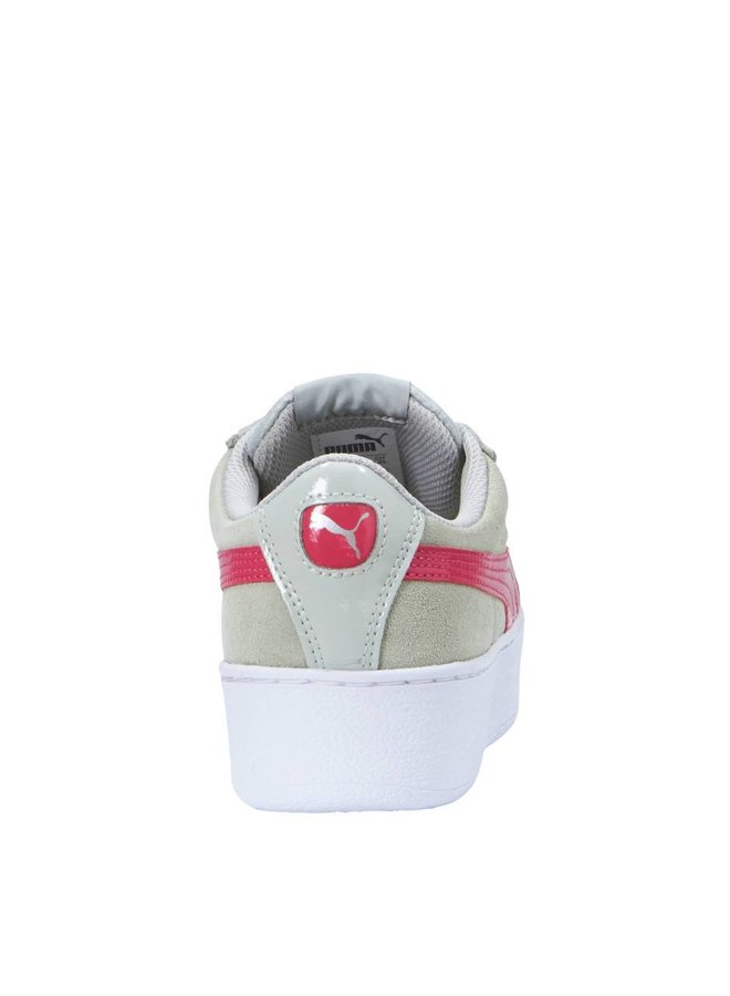 Puma Vikky Platform Jr grijs roze sneakers kids