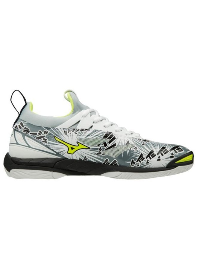 Mizuno Wave Mirage 2.1 wit geel handbalschoenen uni