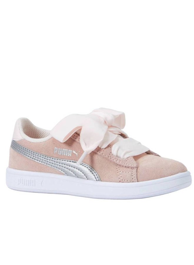 Puma Smash V2 Ribbon AC inf roze sneakers kids