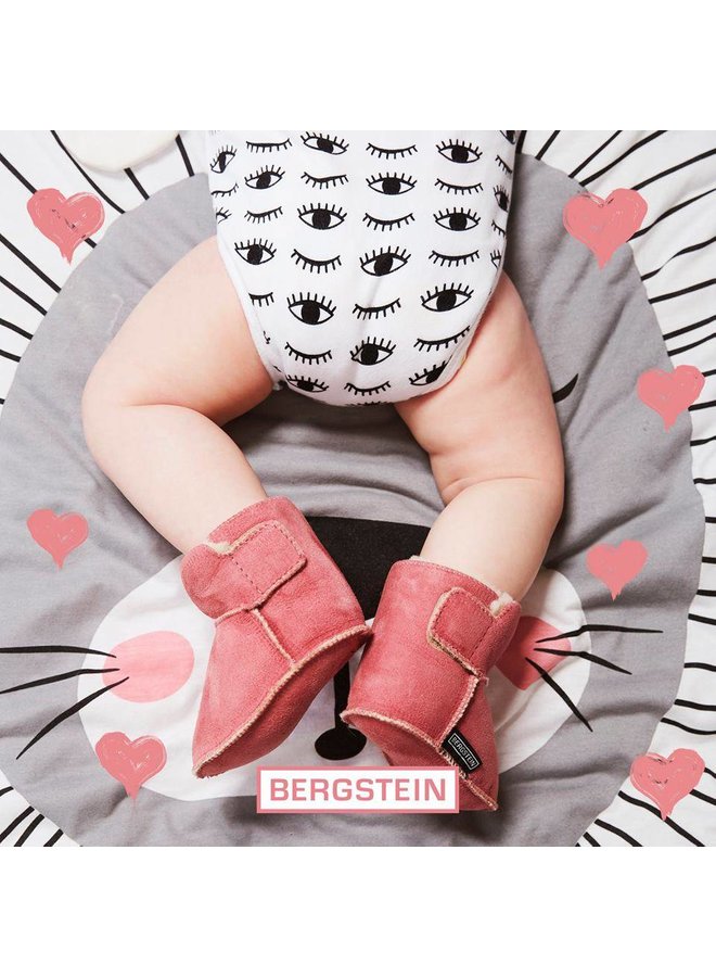 Bergstein Teddy roze sloffen baby