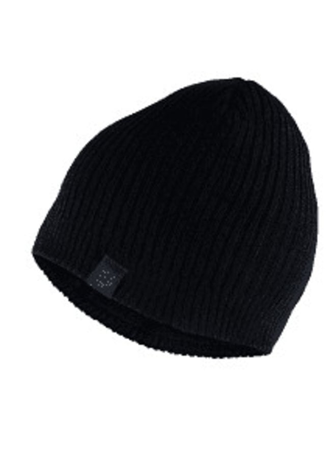 Winter beanie zwart uni