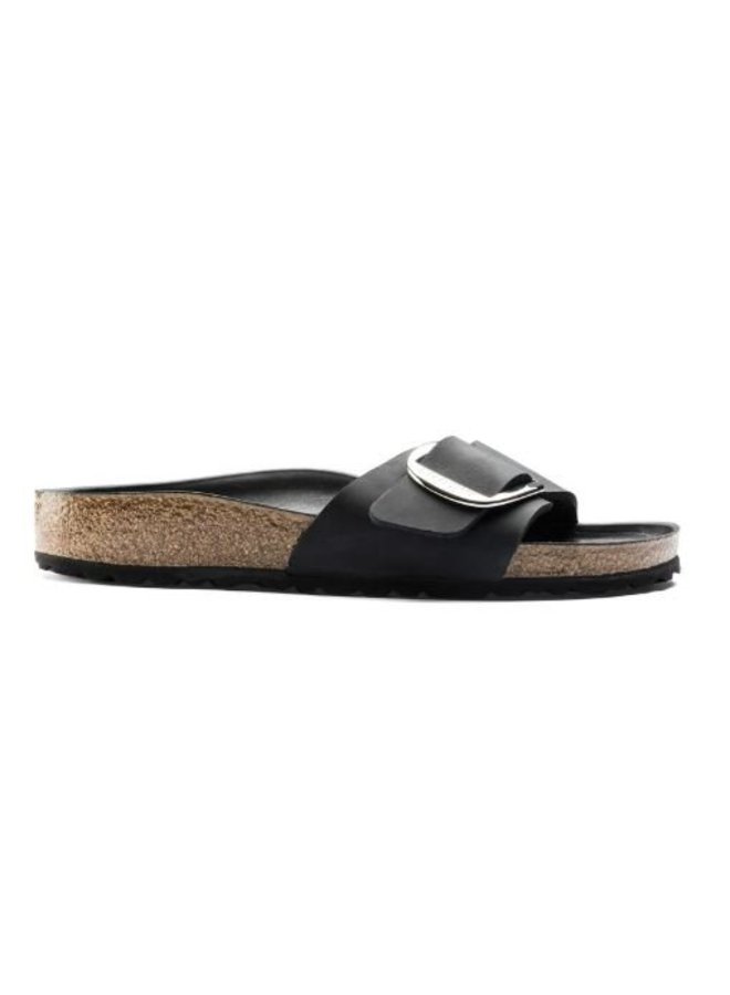 Birkenstock Madrid Big Buckle zwart sandalen dames