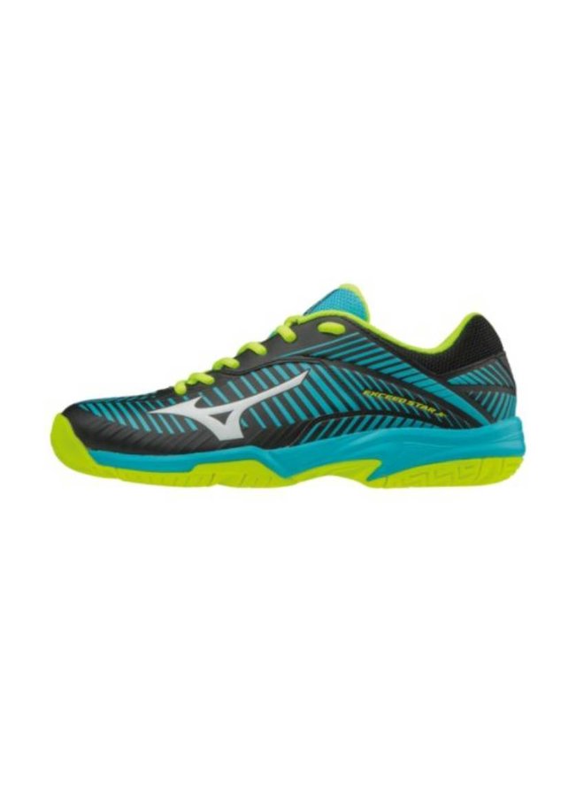 Mizuno Wave Exceed Star Jr 2 CC blauw zwart tennisschoenen kids