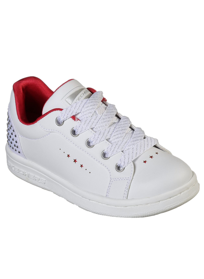 Skechers Omne wit rood sneakers meisjes