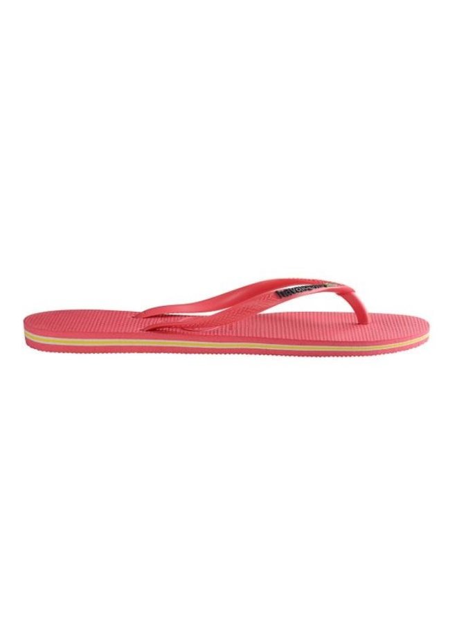 Havaianas Slim Brasil Logo Flamingo roze slippers dames