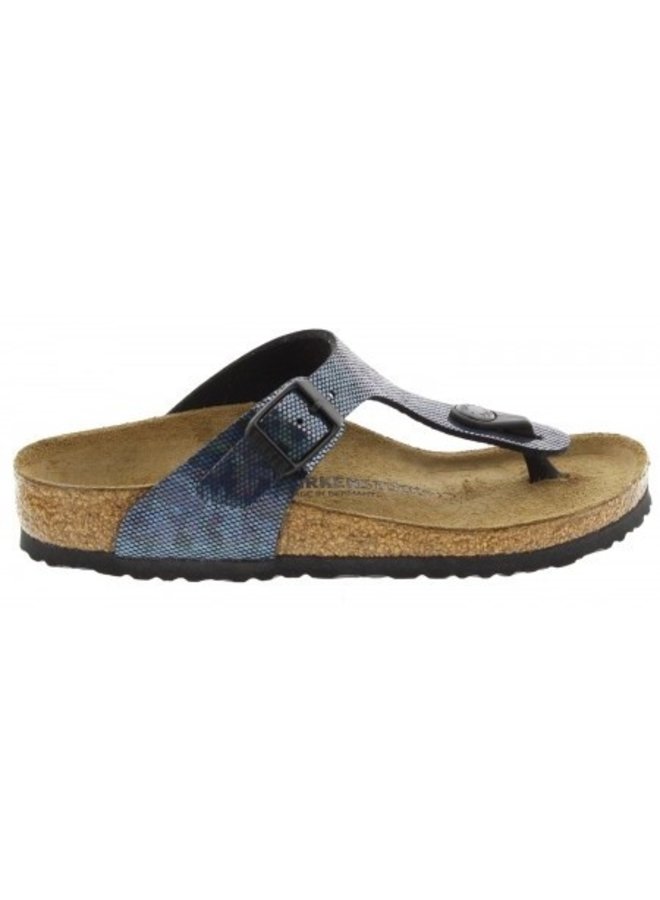 Birkenstock Gizeh Hologram narrow zwart sandalen meisjes