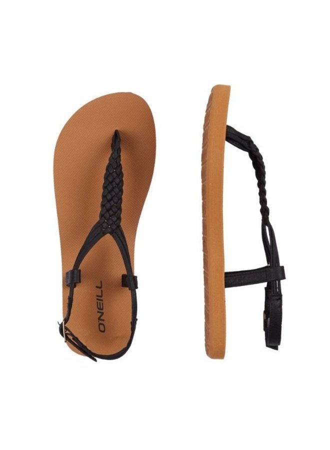 O'Neill FM Braided Ditsy Plus zwart sandalen dames