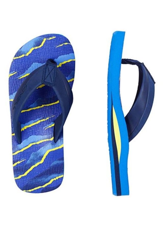 FM Imprint Pattern blauw slippers kids