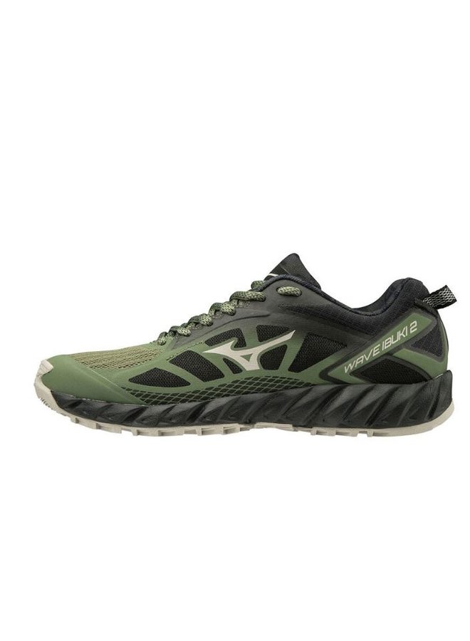 Mizuno Wave Ibuki 2 zwart groen hardloopschoenen dames