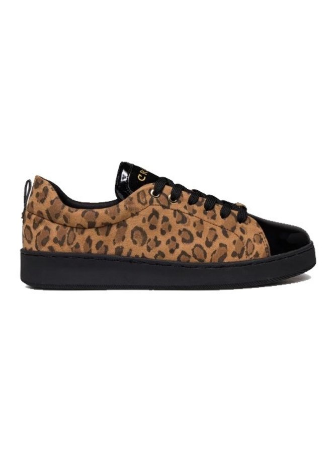 Sylva beige luipaard sneakers dames