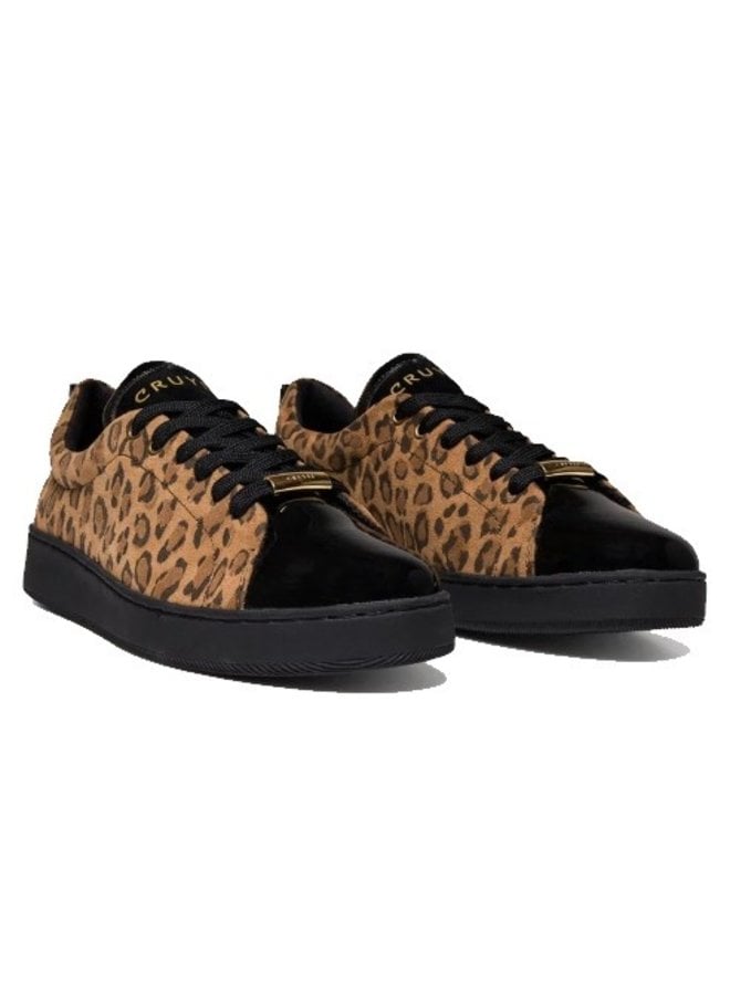 Cruyff Sylva beige luipaard sneakers dames