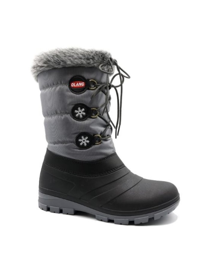 Olang Patty Kid Antraciet zwart grijs snowboots kids