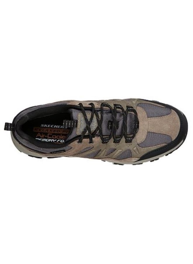 Skechers Selmen Enago lichtbruin wandelschoenen heren (66275 TAN) -  outletsportschoenen.nl