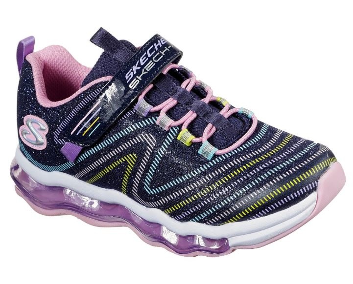Skech-Air Wavelength donkerblauw sneakers meisjes (84655L NVMT) -  outletsportschoenen.nl