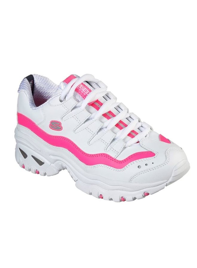 Skechers Energy - Over Joy wit roze sneakers dames