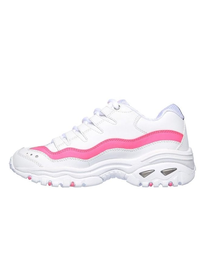 Skechers Energy - Over Joy wit roze sneakers dames