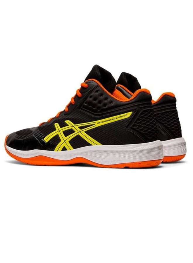 Asics Gel Fortitude 6 2E leest zwart/oranje heren