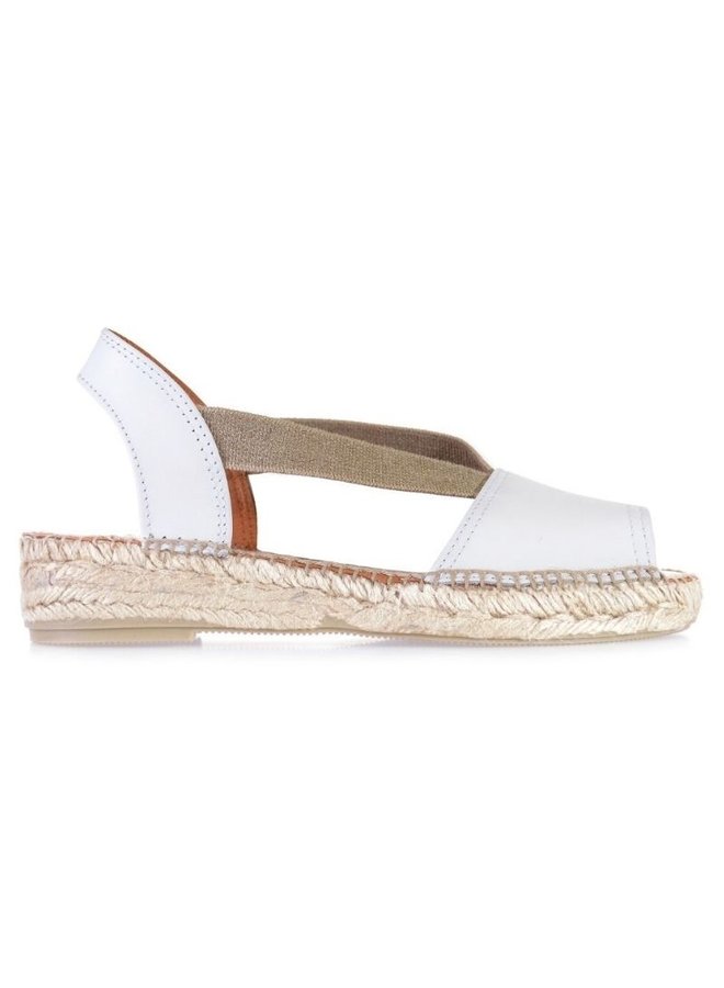 Etna wit leren espadrilles dames