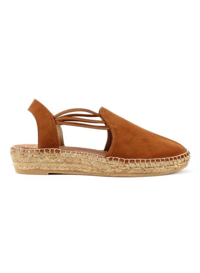 Nuria cognac espadrilles dames