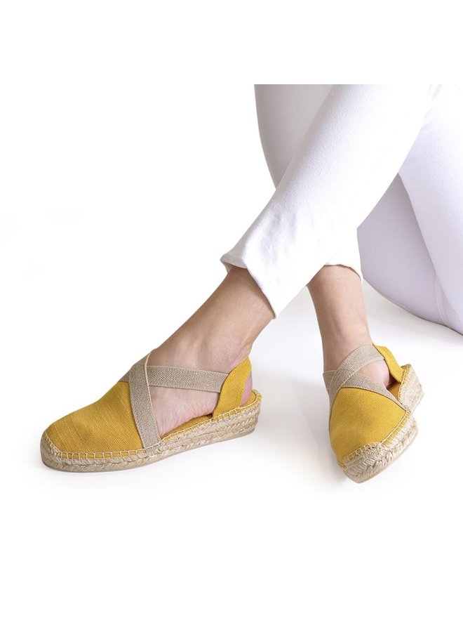 Toni Pons Verdi-V geel espadrilles dames