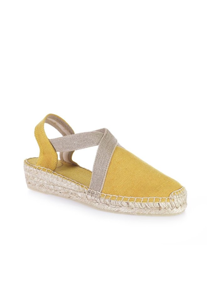 Toni Pons Verdi-V geel espadrilles dames