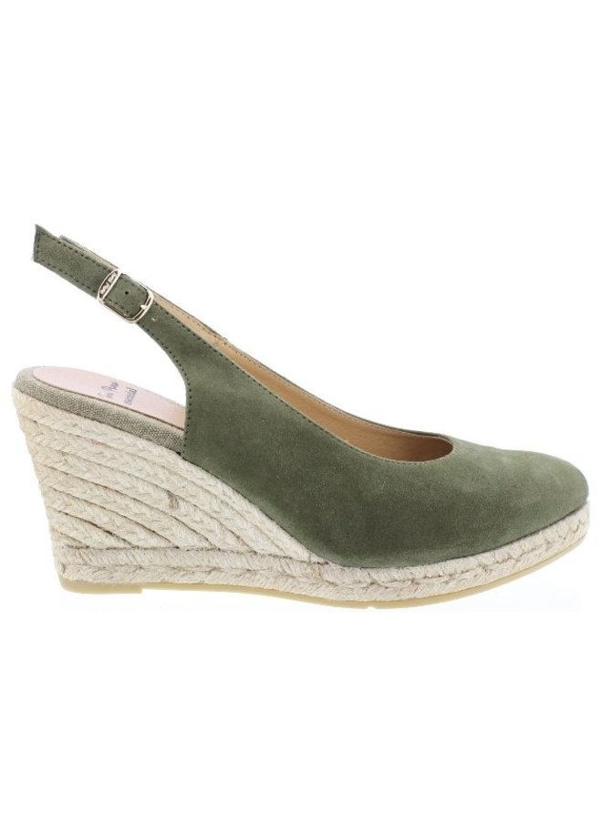 Barna-A khaki espadrilles dames