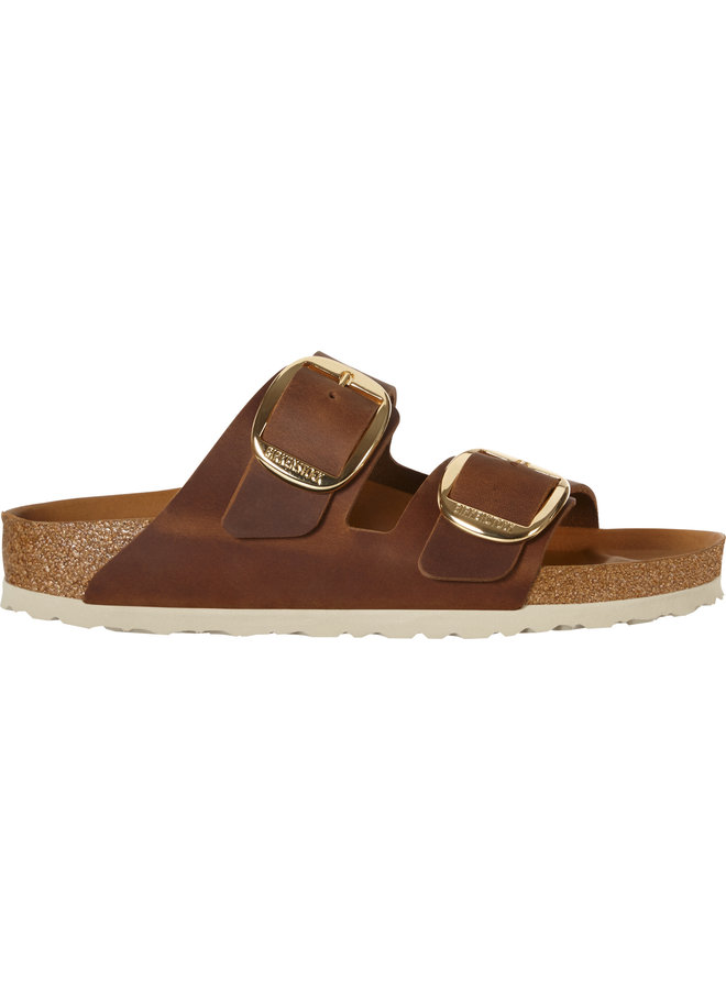 BirkenstockArizona Big Buckle cognac vetleer regular sandalen dames