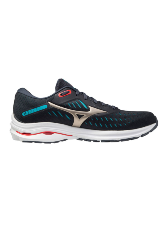 Mizuno Wave Rider 24 blauw hardloopschoenen heren (J1GC200342) -  outletsportschoenen.nl