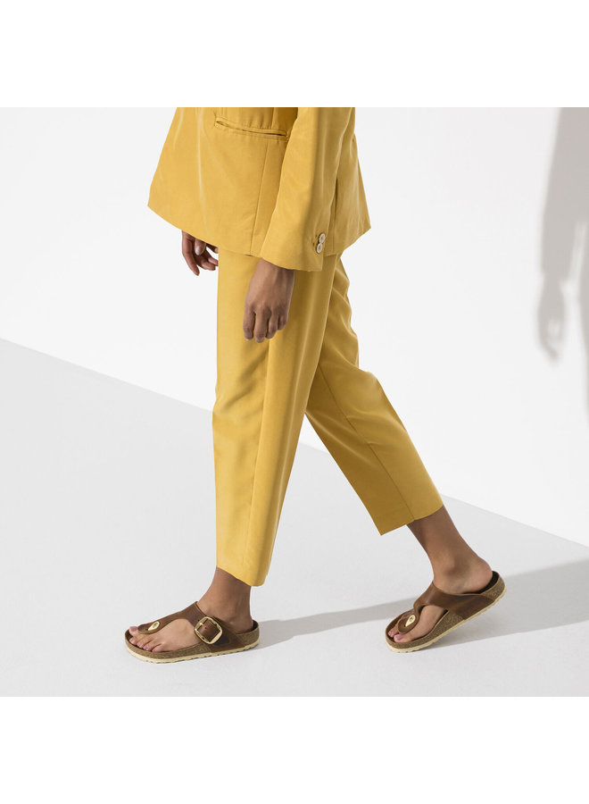 Birkenstock Gizeh Big Buckle cognac natuurleer regular dames