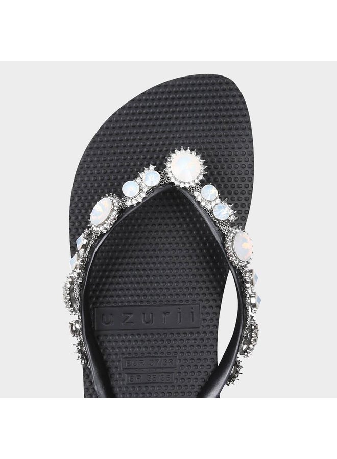 Uzurii Pearl Marilyn Mid zwart slippers dames