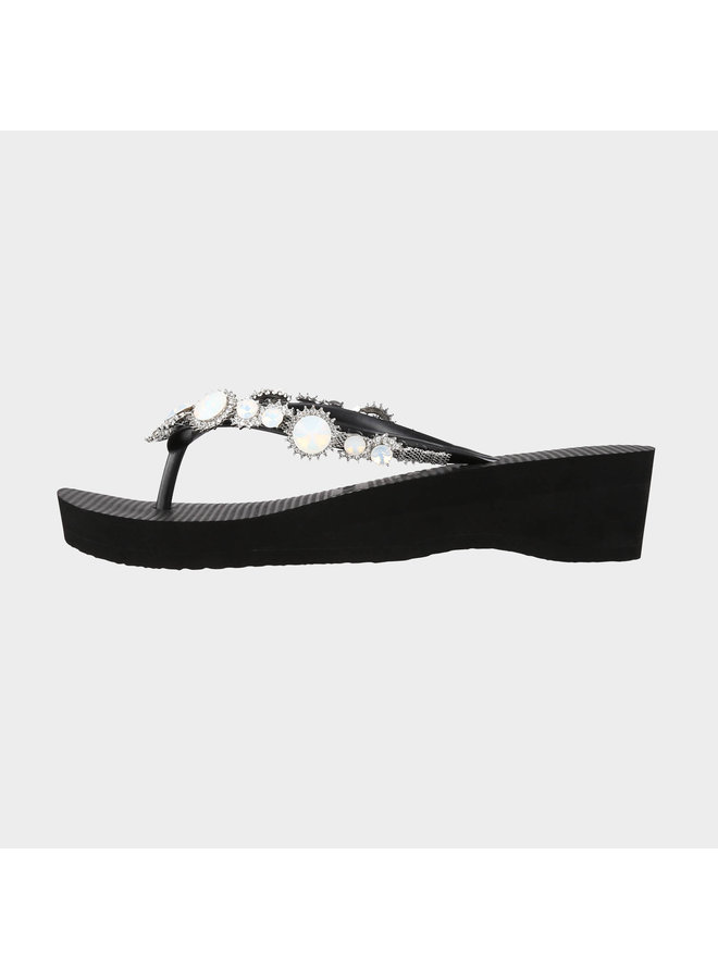 Uzurii Pearl Marilyn Mid zwart slippers dames