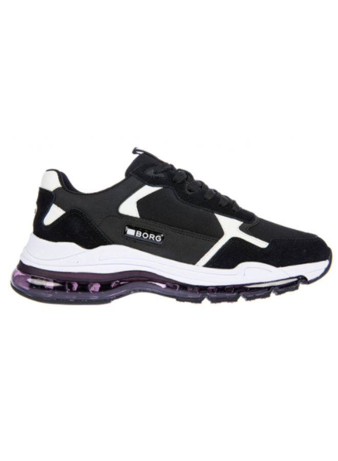 Björn Borg Bjorn Borg Heren Lage sneakers R605 Low Kpu M Zwart - Schoenen.nl