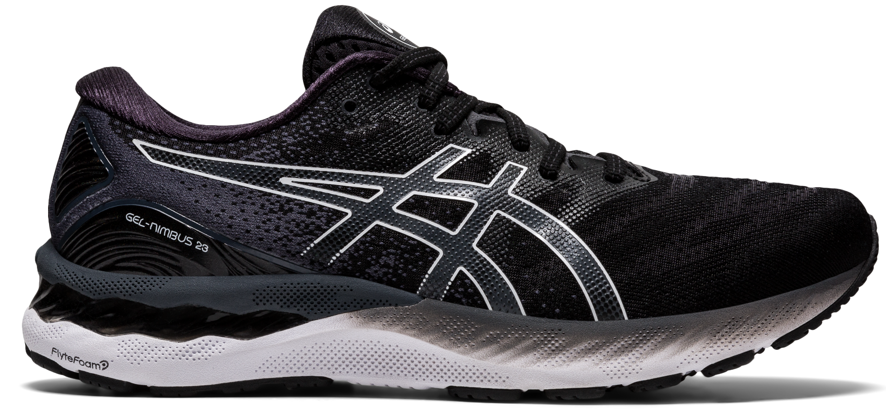 ASICS Gel Nimbus 23 zwart hardloopschoenen heren (1011B004-001) -  outletsportschoenen.nl