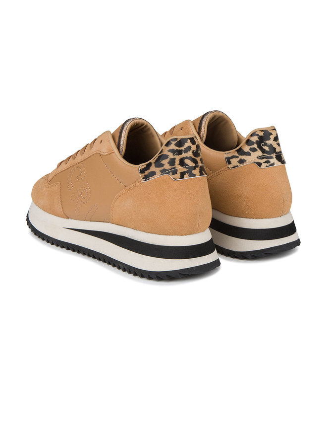 Cruyff Sierra Leopard bruin sneakers dames