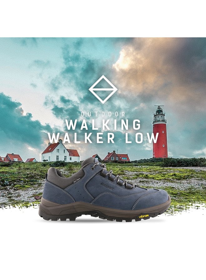 Grisport Walker Low zwart wandelschoenen uni