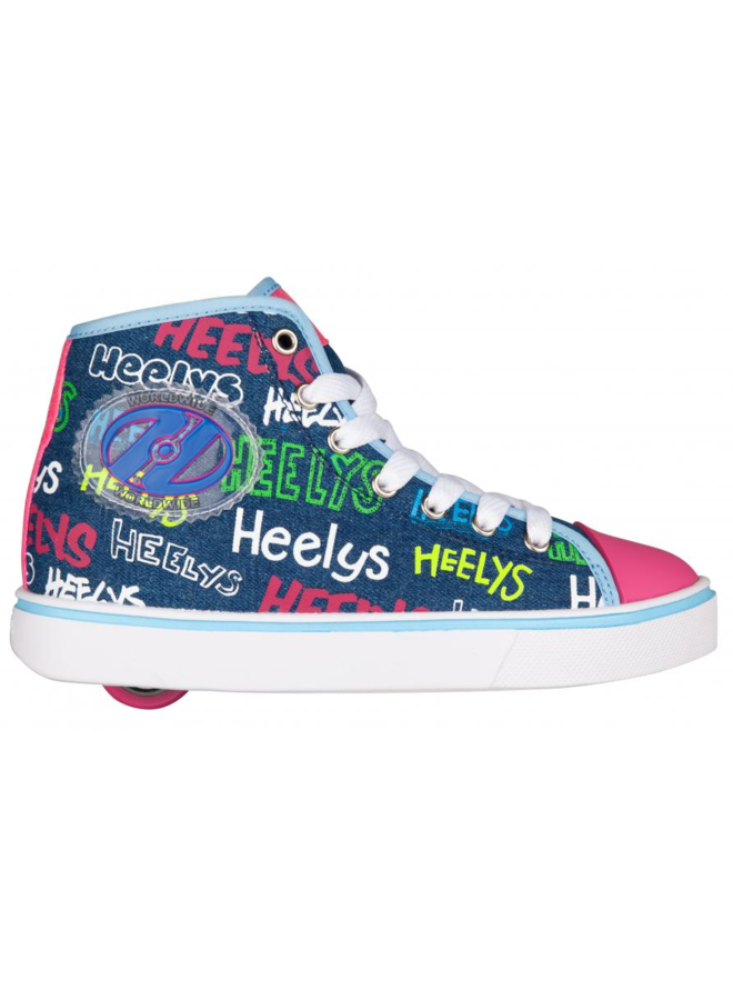 Heelys Veloz blauw denim kids - outletsportschoenen.nl