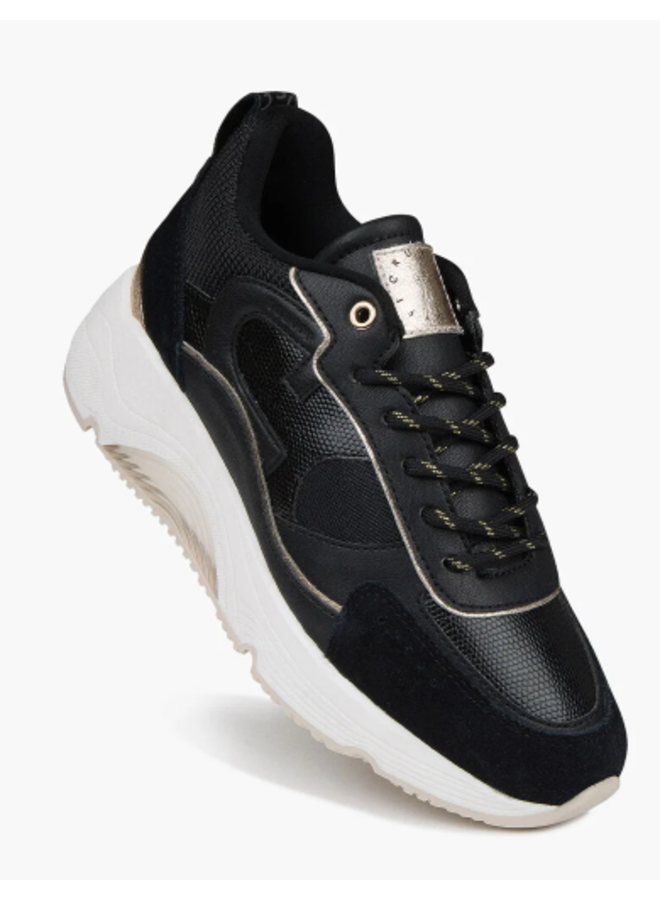 Panter Offer fontein Cruyff Catalina Mid Top zwart sneakers dames - outletsportschoenen.nl