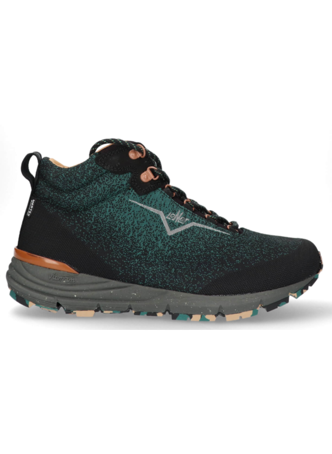 Lomer Spider Mid Ultra MTX  zwart groen wandelschoenen uni