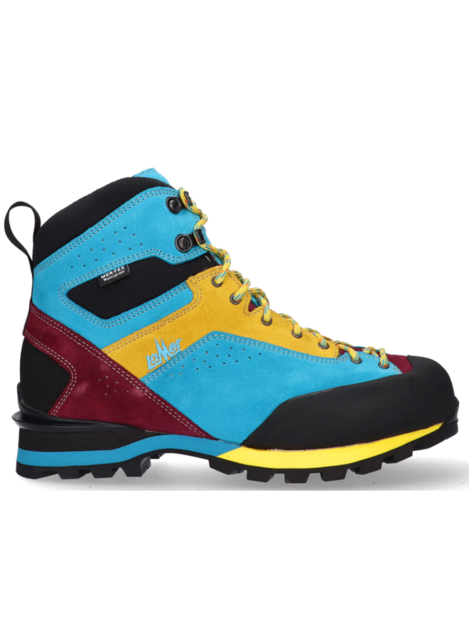 Lomer Badia High MTX blauw geel wandelschoenen uni (s)