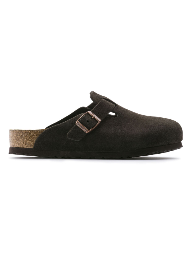 Birkenstock Boston SFB Mocha suède narrow sanda (660463) -  outletsportschoenen.nl