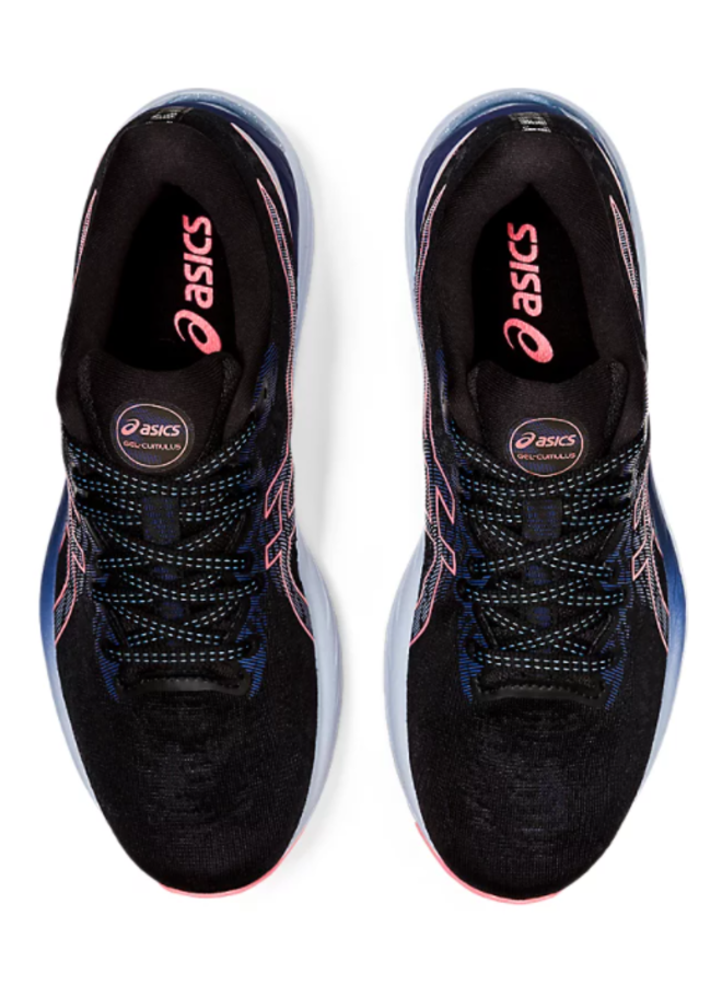 ASICS Gel Cumulus 23 zwart roze hardloopschoenen dames