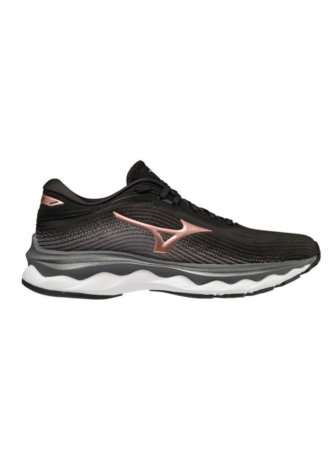 Mizuno Wave Sky 5 zwart roze hardloopschoenen dames