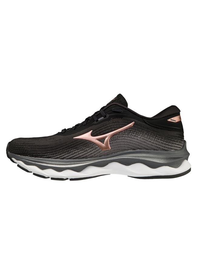 Mizuno Wave Sky 5 zwart roze hardloopschoenen dames