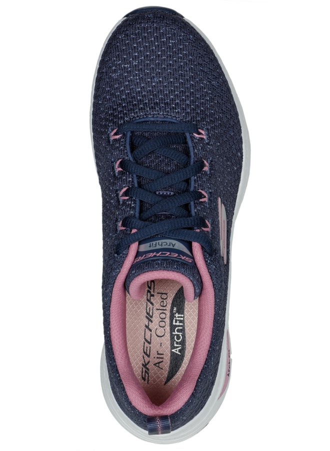 Skechers  Arch Fit Glee for all blauw roze sneakers dames