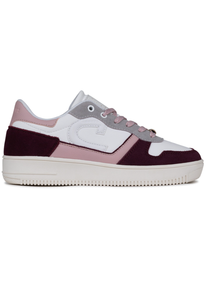 Cruyff Campo Low Lux wit Bordeaux sneakers dames