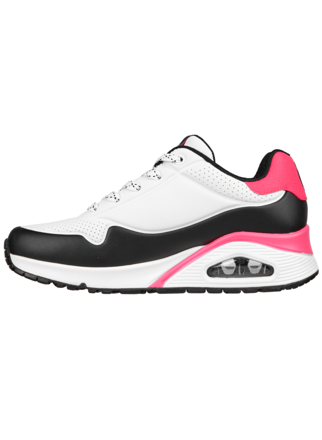 Skechers Uno Stand on Air wit zwart sneakers dames