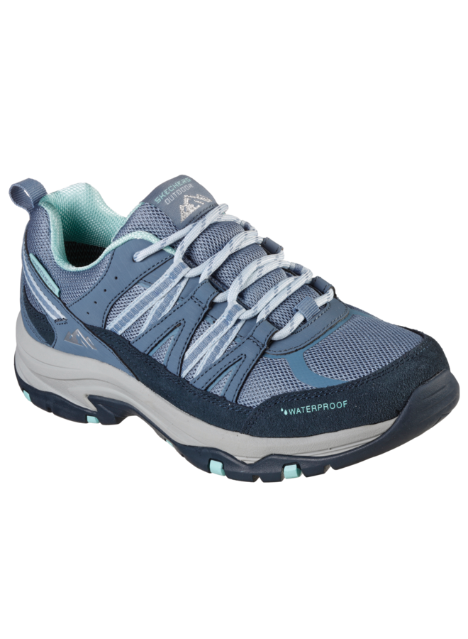 Skechers Trego Lookout point blauw wandelschoenen dames